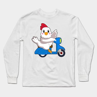 Chicken Scooter Long Sleeve T-Shirt